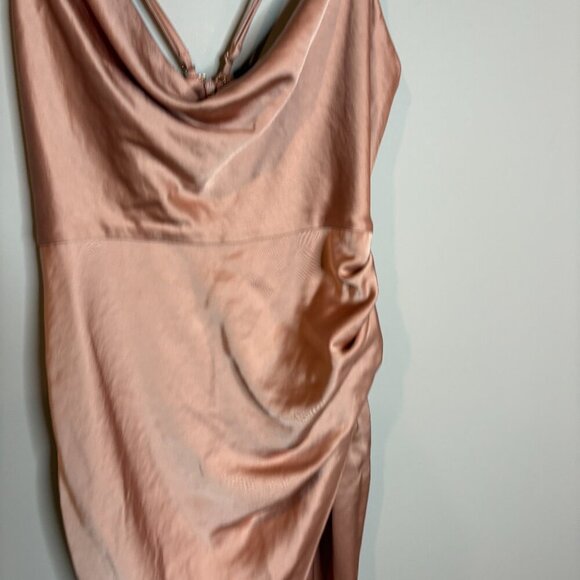 NWT Significant Other Aria Cowl Neck Maxi Dress in Nougat - Picture 3 of 7